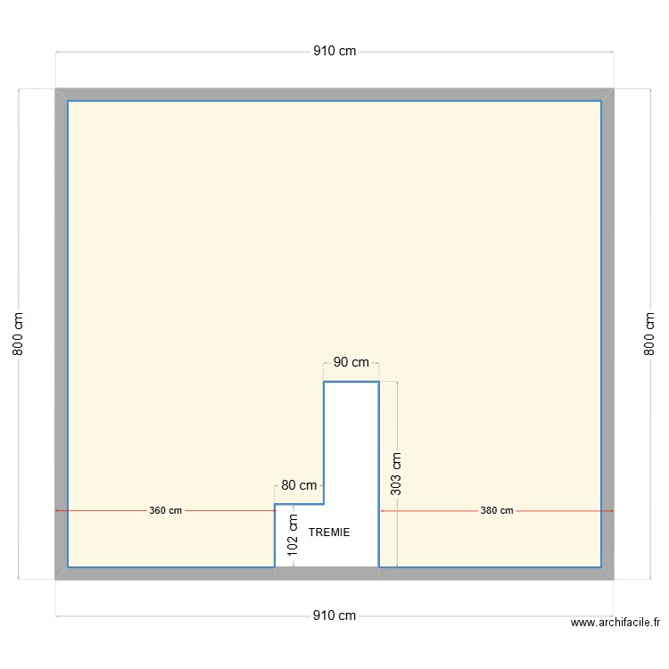 PLANCHER ALVES DE AQUINO. Plan de 2 pièces et 66 m2