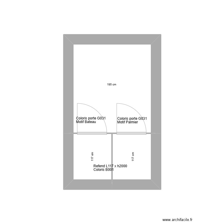 PROJET ECOLE V2. Plan de 3 pièces et 7 m2