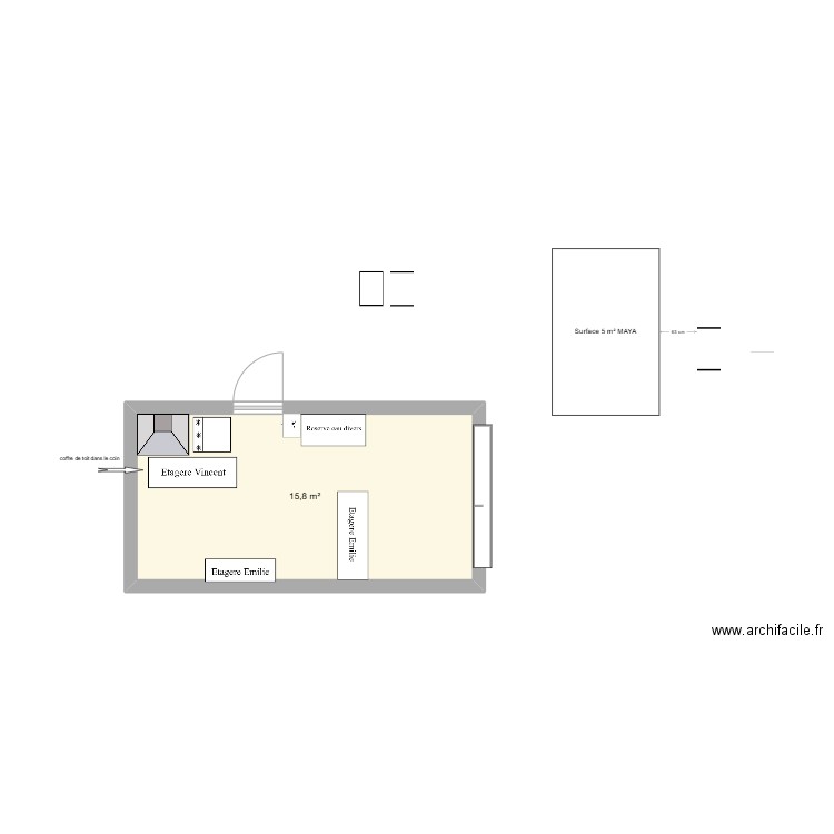 garage 5. Plan de 1 pièce et 16 m2