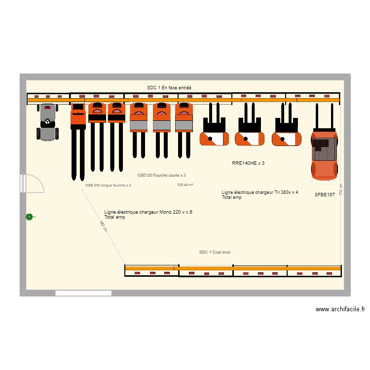 Mutual log 2024 CL SDC 1 Réel 1. Plan de 1 pièce et 129 m2