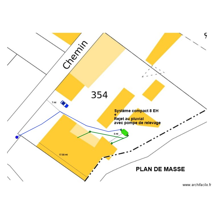 indivision Benac sans bac à graisse. Plan de 0 pièce et 0 m2