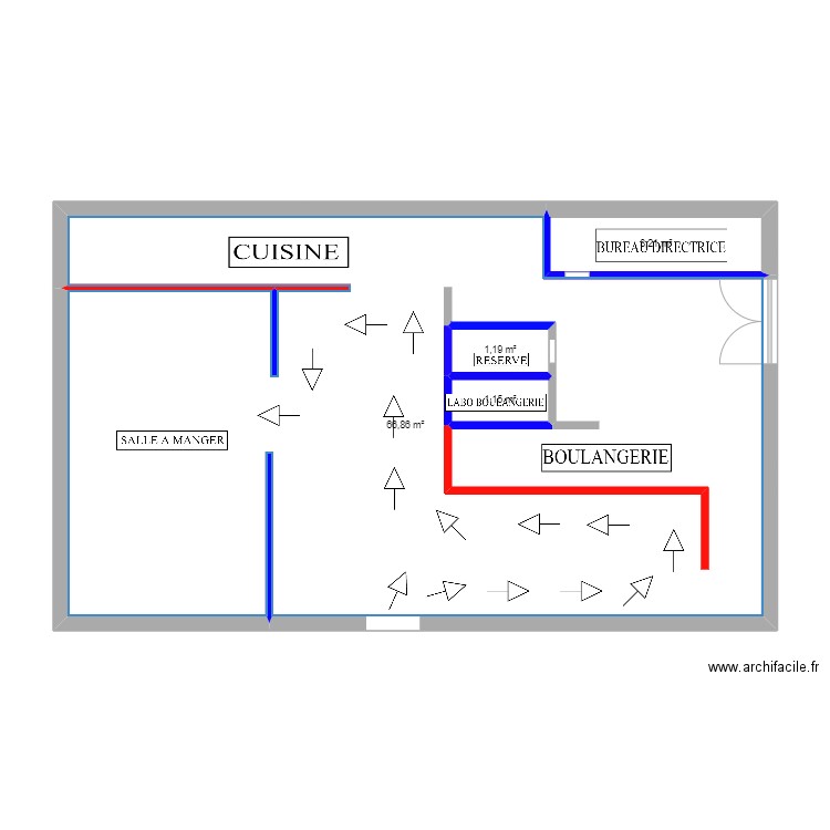 Jules&John. Plan de 4 pièces et 76 m2