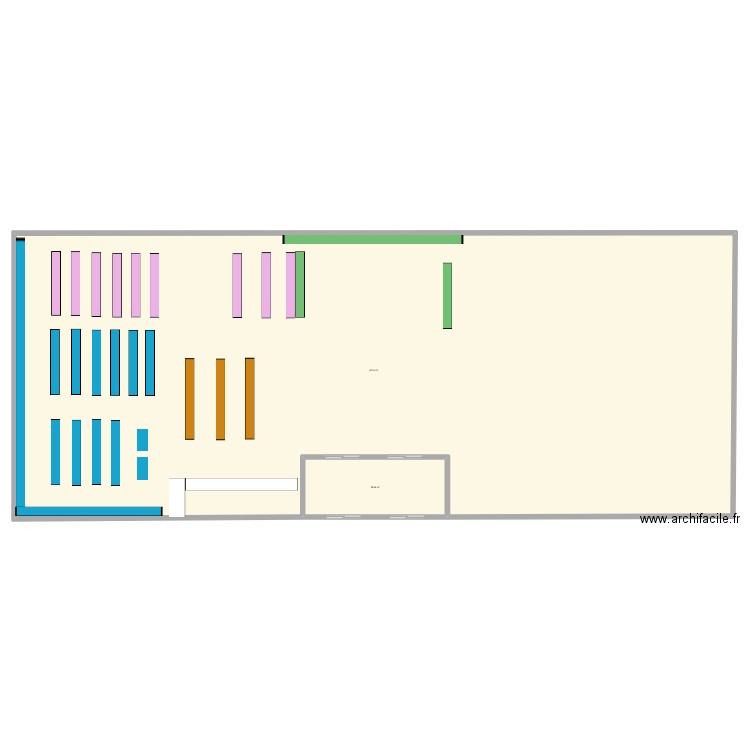 besson. Plan de 2 pièces et 966 m2