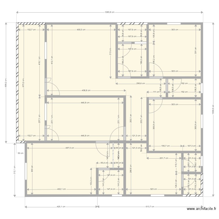 BILLY VILLA. Plan de 14 pièces et 96 m2