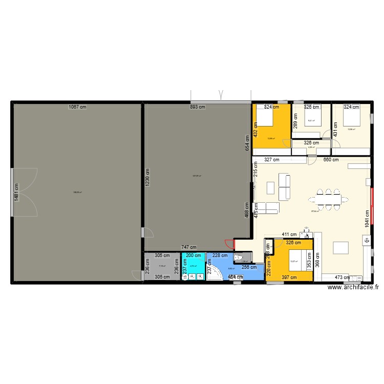 maison2. Plan de 14 pièces et 431 m2