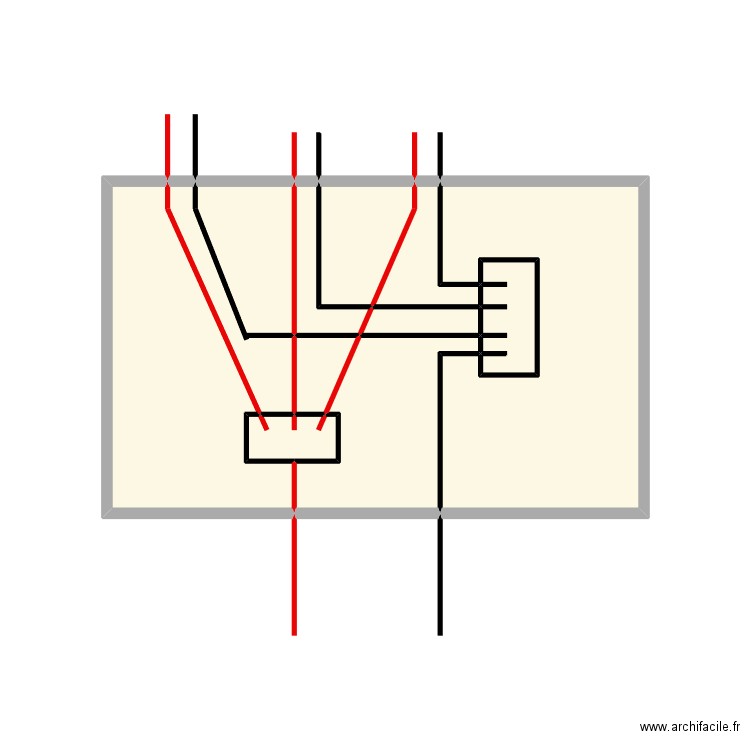 boite echoufer. Plan de 11 pièces et 14 m2