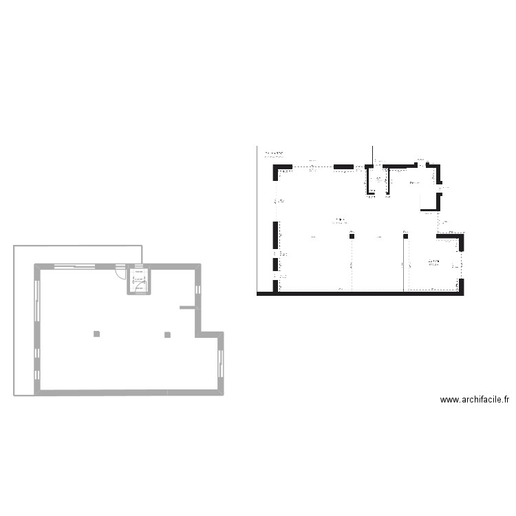 villa housni. Plan de 1 pièce et 2 m2