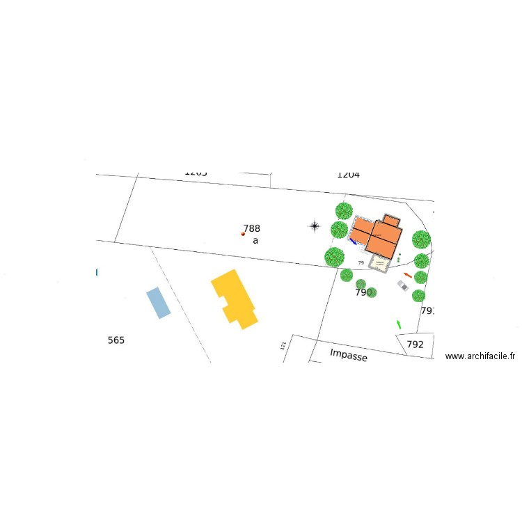 Boisset. Plan de 2 pièces et 161 m2