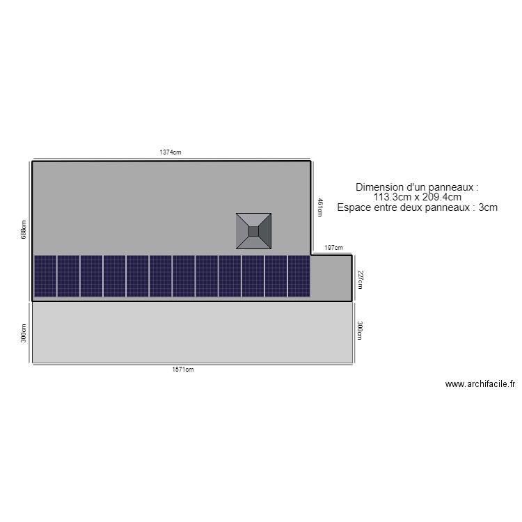 FERRARI PLAN. Plan de 1 pièce et 98 m2