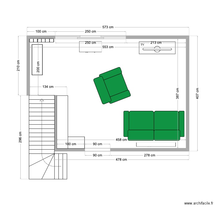 Salon 2. Plan de 0 pièce et 0 m2