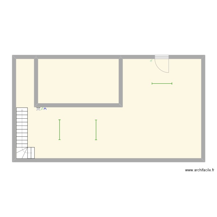 Courtiade. Plan de 6 pièces et 190 m2