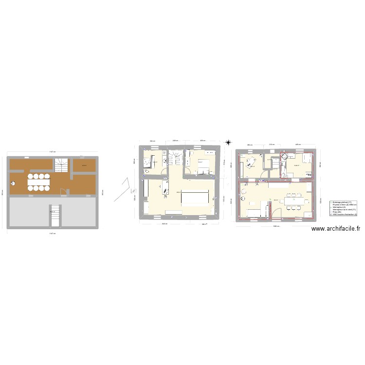 maison Rayssac modif sdb. Plan de 11 pièces et 226 m2