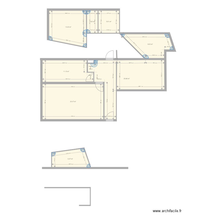 FONCIA EV B01. Plan de 8 pièces et 97 m2