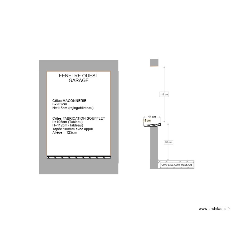 AAA - COUPE F GARAGE OUEST. Plan de 0 pièce et 0 m2