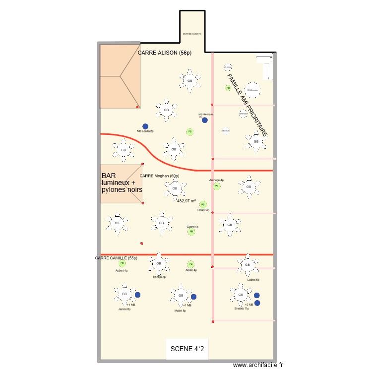 LENITA CELESTE. Plan de 1 pièce et 483 m2