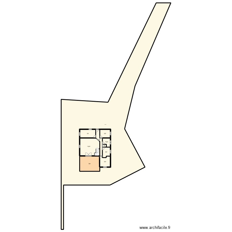 BILLEAU . Plan de 21 pièces et 1300 m2