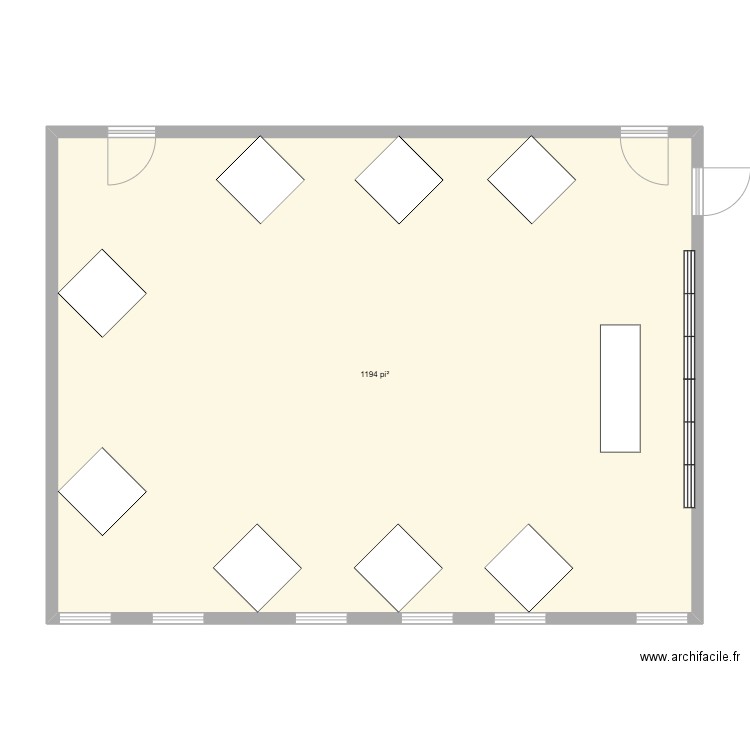 Tache 1. Plan de 1 pièce et 111 m2