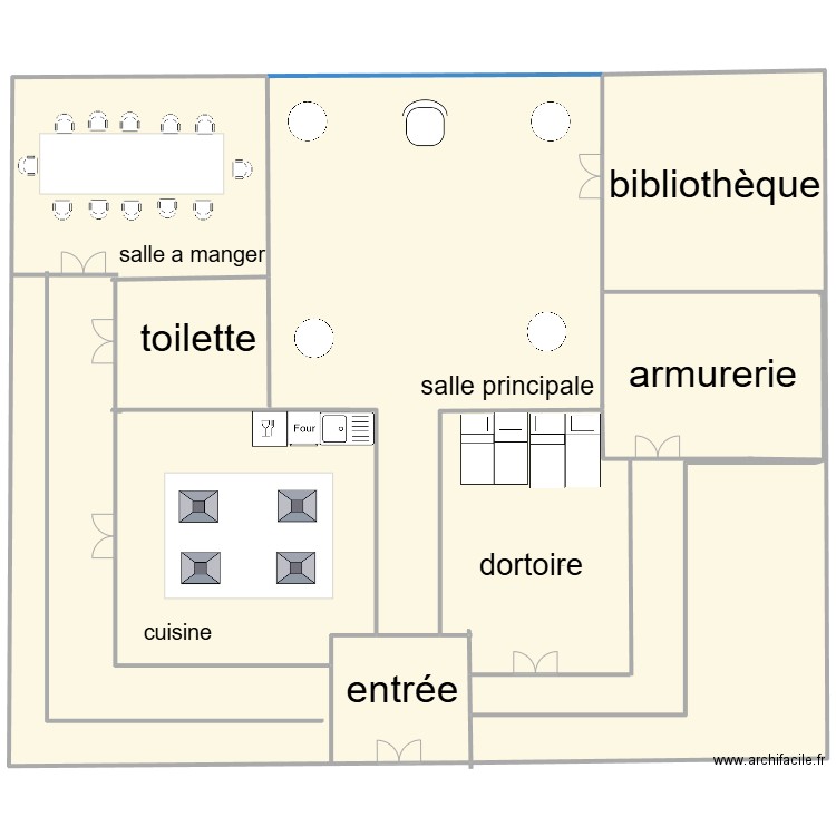 maison khael traz donjon. Plan de 5 pièces et 2852 m2