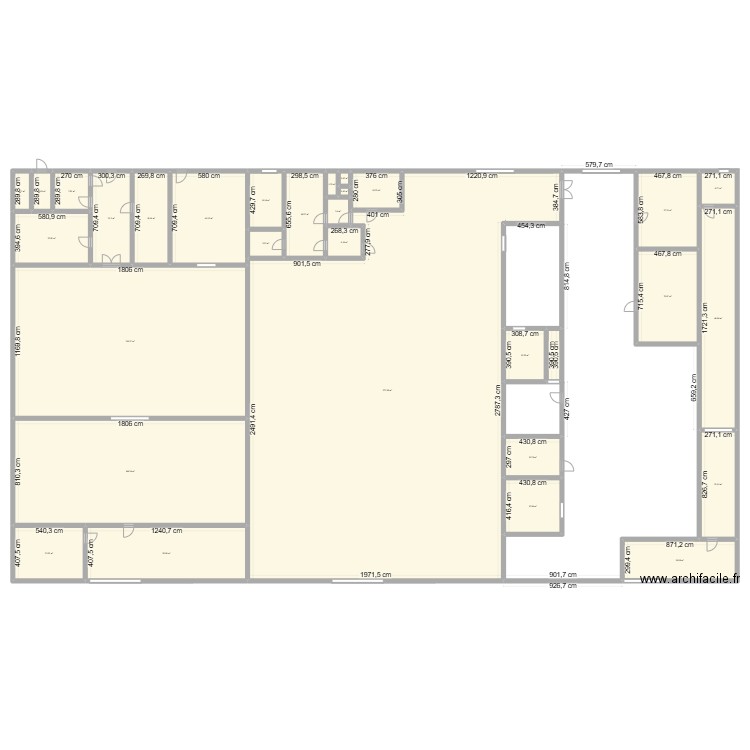 Maison du Coeur. Plan de 31 pièces et 1391 m2