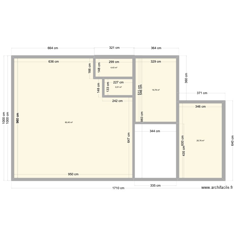 maison projet. Plan de 5 pièces et 127 m2