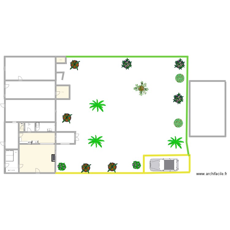 PLAN MAISON VALLET. Plan de 5 pièces et 76 m2