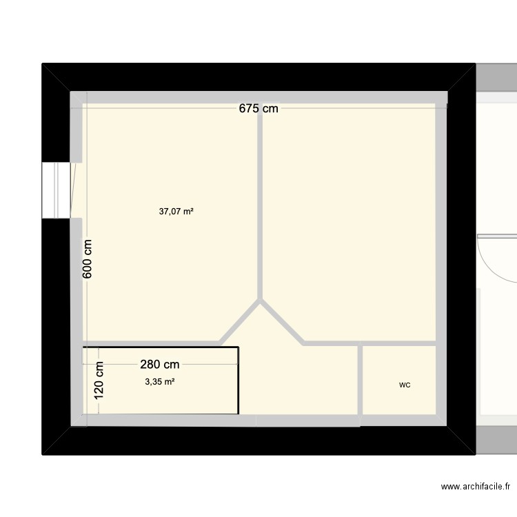 maison Nozay . Plan de 5 pièces et 101 m2