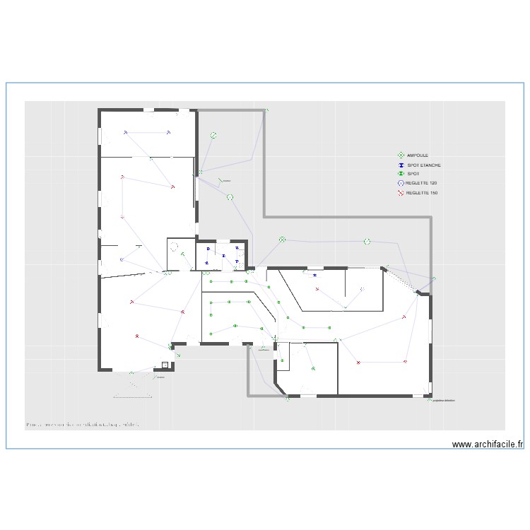 PLAN ECLAIRAGE MIELLERIE djo. Plan de 0 pièce et 0 m2