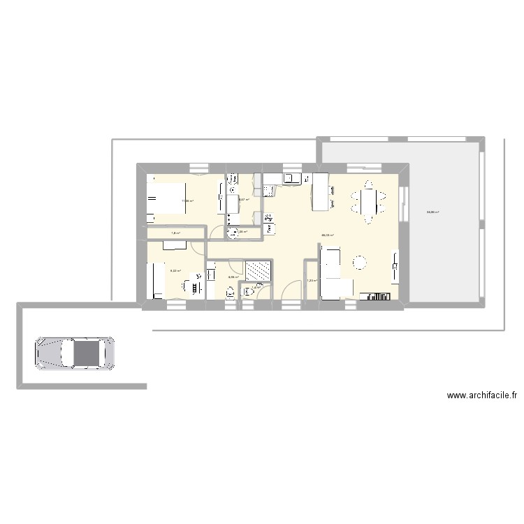 lot 3 dec 24. Plan de 10 pièces et 115 m2