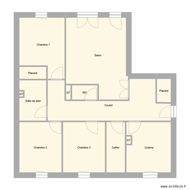 Artix B2. Plan de 14 pièces et 91 m2