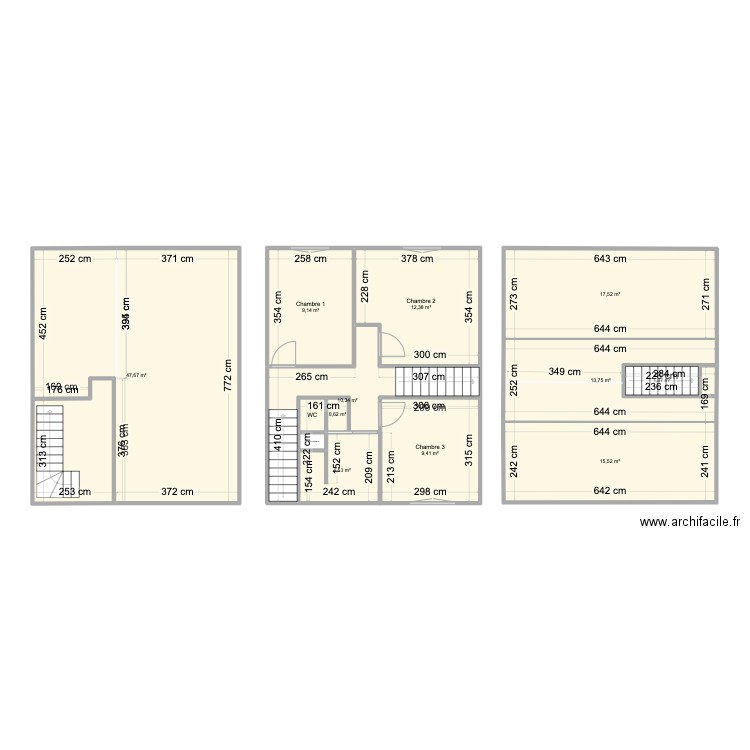 Mandres-Les-Roses. Plan de 13 pièces et 144 m2