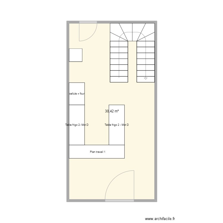 resto_cave. Plan de 1 pièce et 30 m2