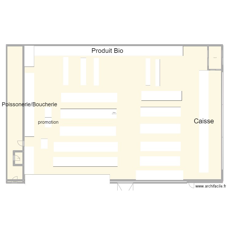 plan intermarché. Plan de 4 pièces et 666 m2