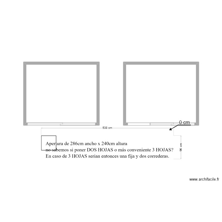 PUERTA VENTANA CONTENEDOR. Plan de 2 pièces et 14 m2