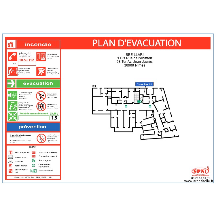 SEE LLARI R+2. Plan de 3 pièces et 1 m2