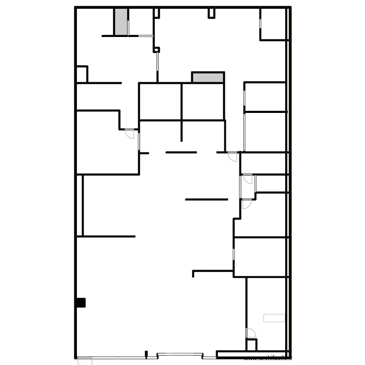 plan renov dream. Plan de 31 pièces et 1365 m2