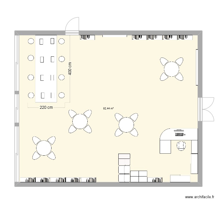 CDI test ordi 1. Plan de 1 pièce et 92 m2