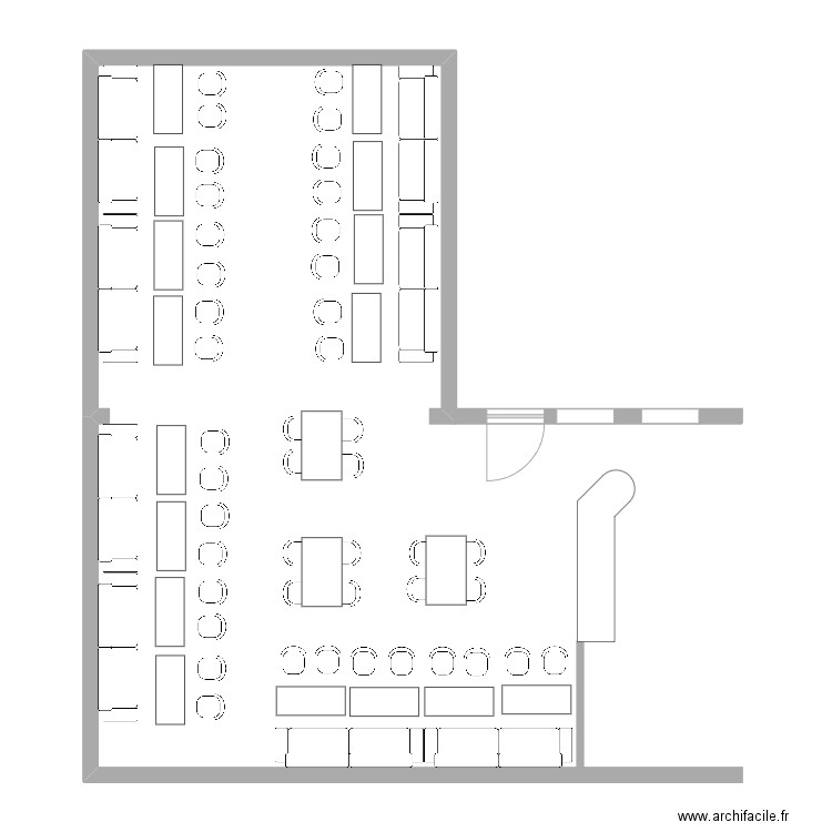 Bosphore Partie Banquette. Plan de 0 pièce et 0 m2