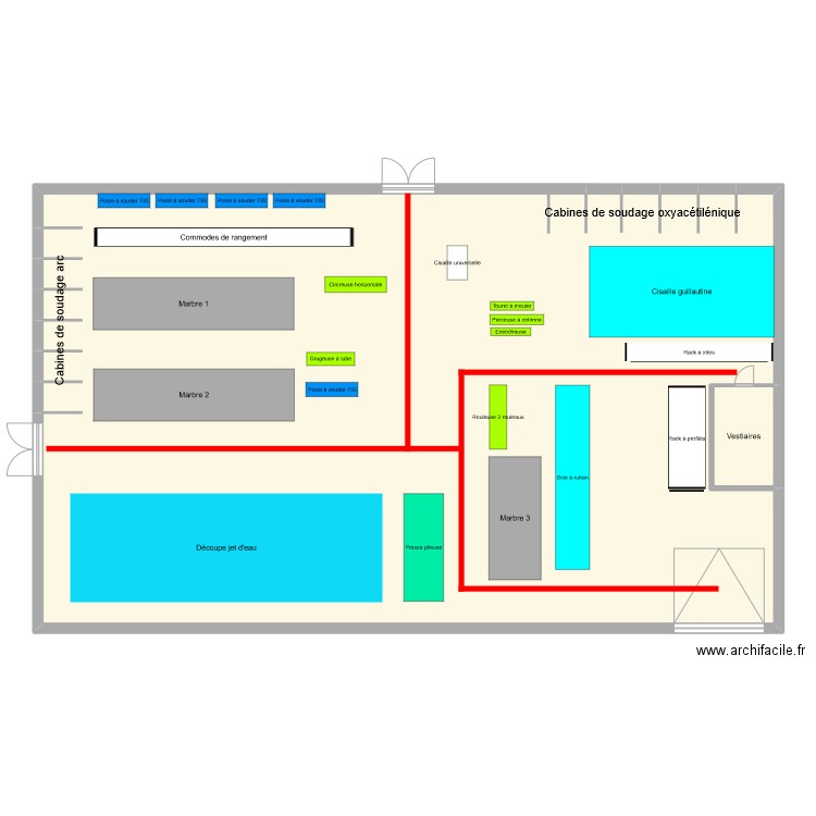 Atelier CRCI. Plan de 2 pièces et 223 m2