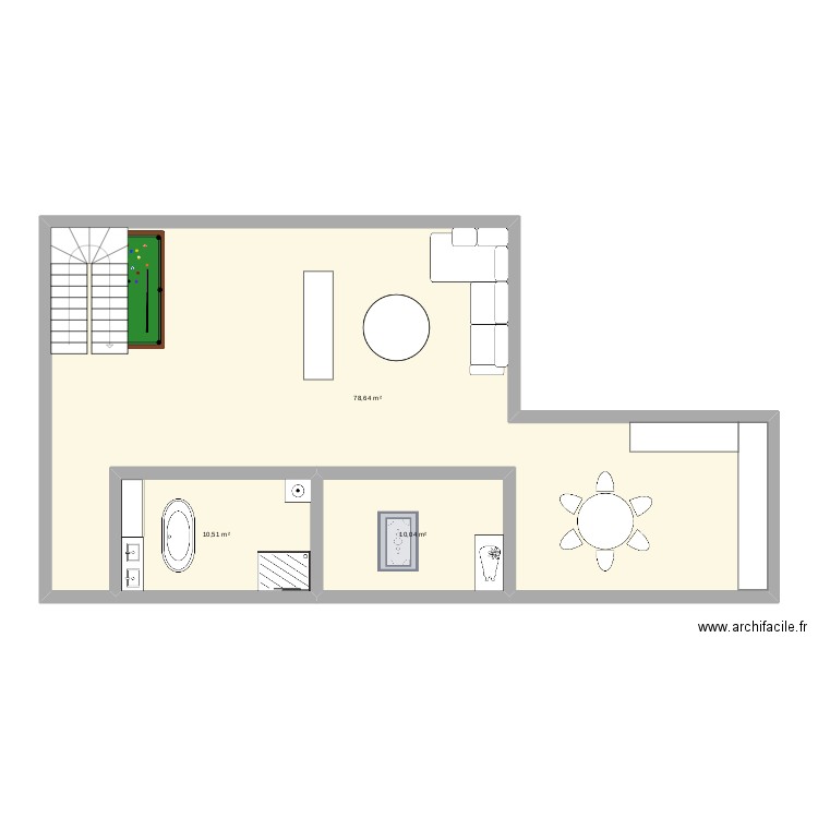 maison c. Plan de 3 pièces et 99 m2