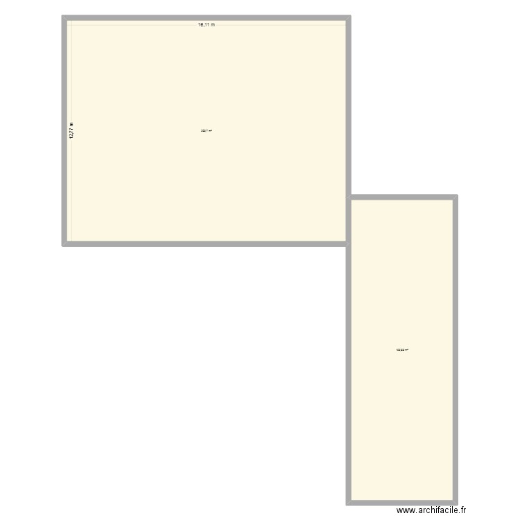 grage dutour habitation. Plan de 2 pièces et 308 m2