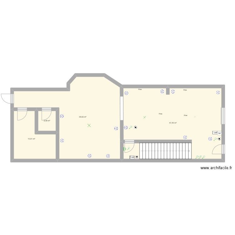 sonia maison . Plan de 4 pièces et 100 m2