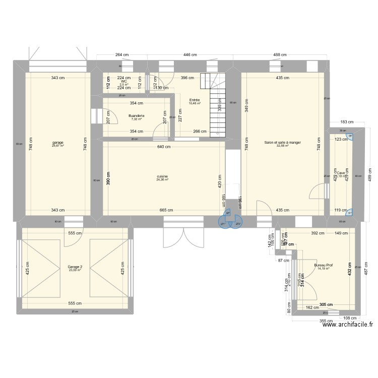 CADASTRE 1. Plan de 9 pièces et 146 m2