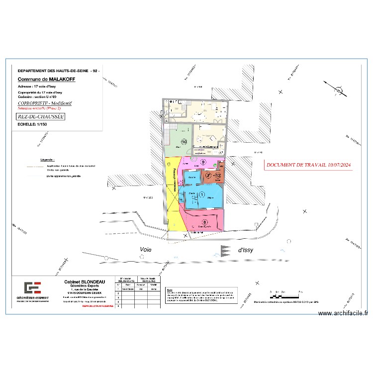 Maison. Plan de 6 pièces et 72 m2