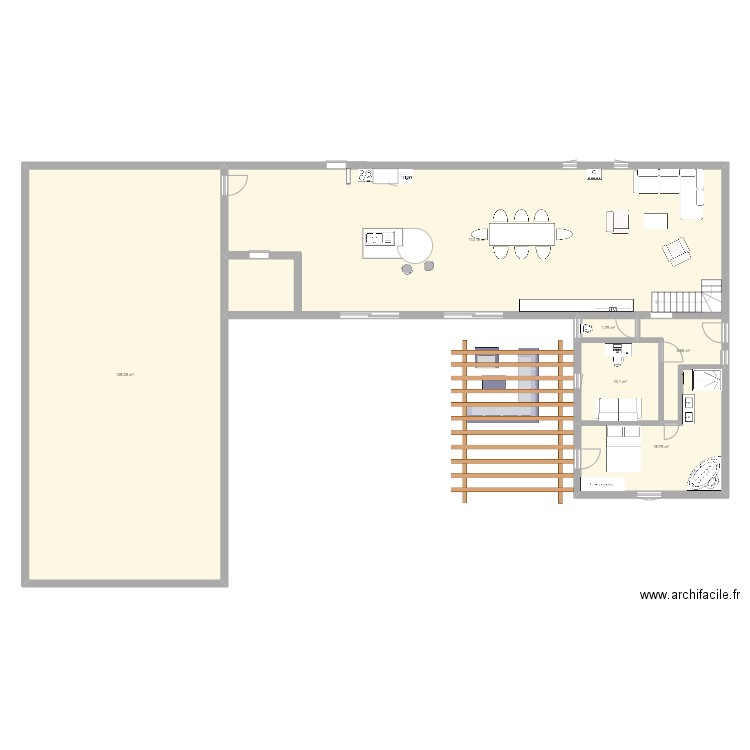 MAISON rdc. Plan de 6 pièces et 279 m2