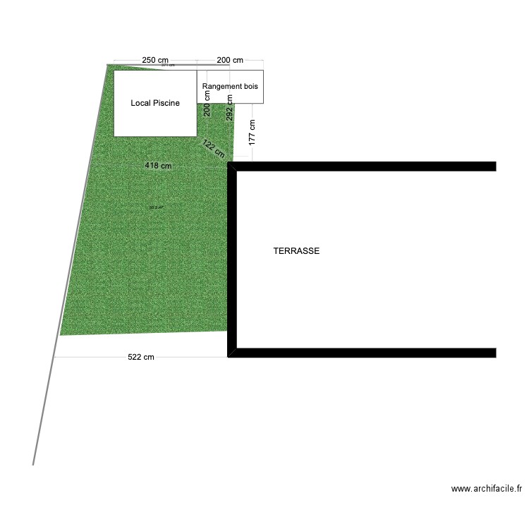 local piscine. Plan de 0 pièce et 0 m2