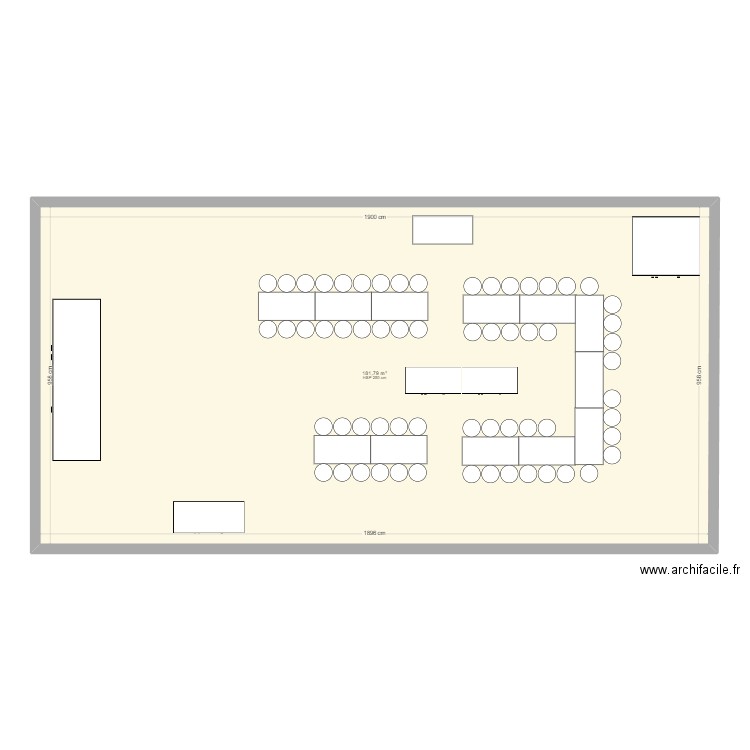 plan table mariage. Plan de 1 pièce et 182 m2