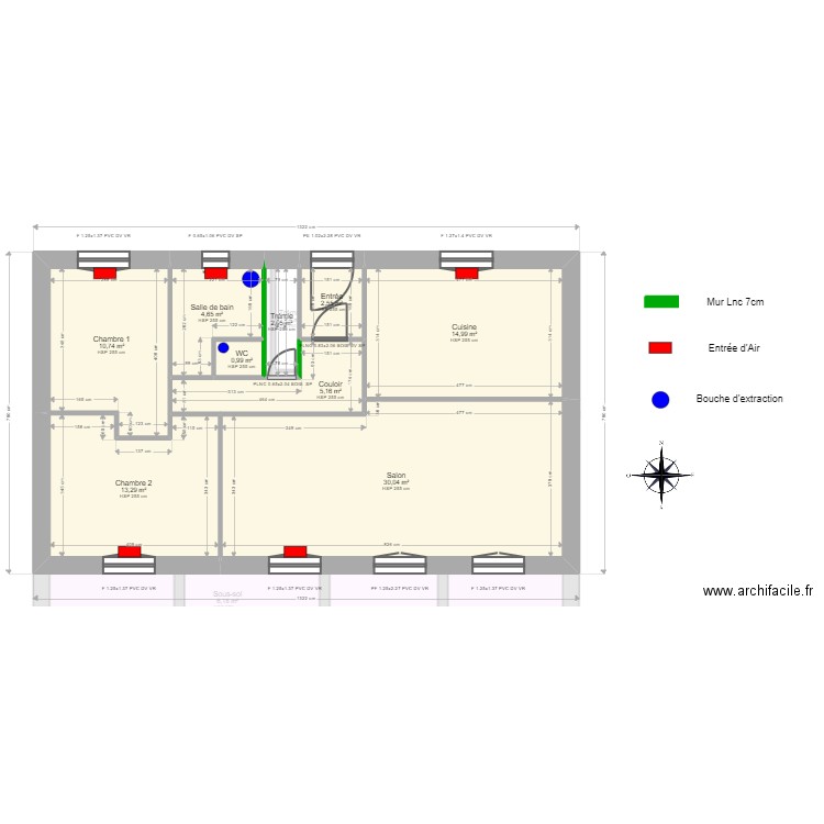 ML24010085. Plan de 27 pièces et 301 m2