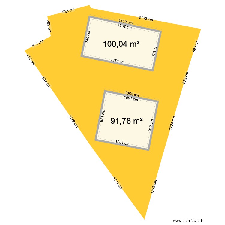 SCI CALDENACUCIEN 2. Plan de 2 pièces et 192 m2