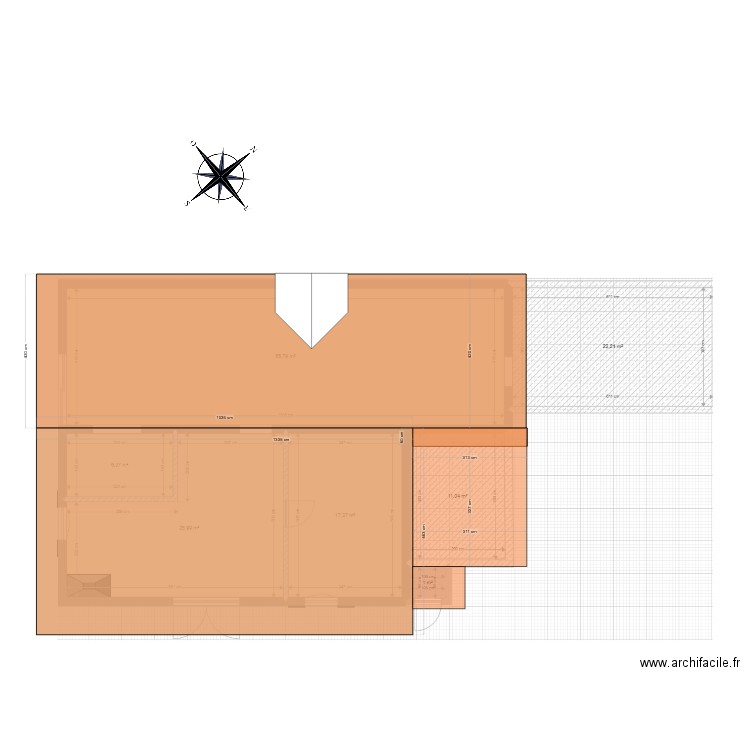 Toiture. Plan de 0 pièce et 0 m2