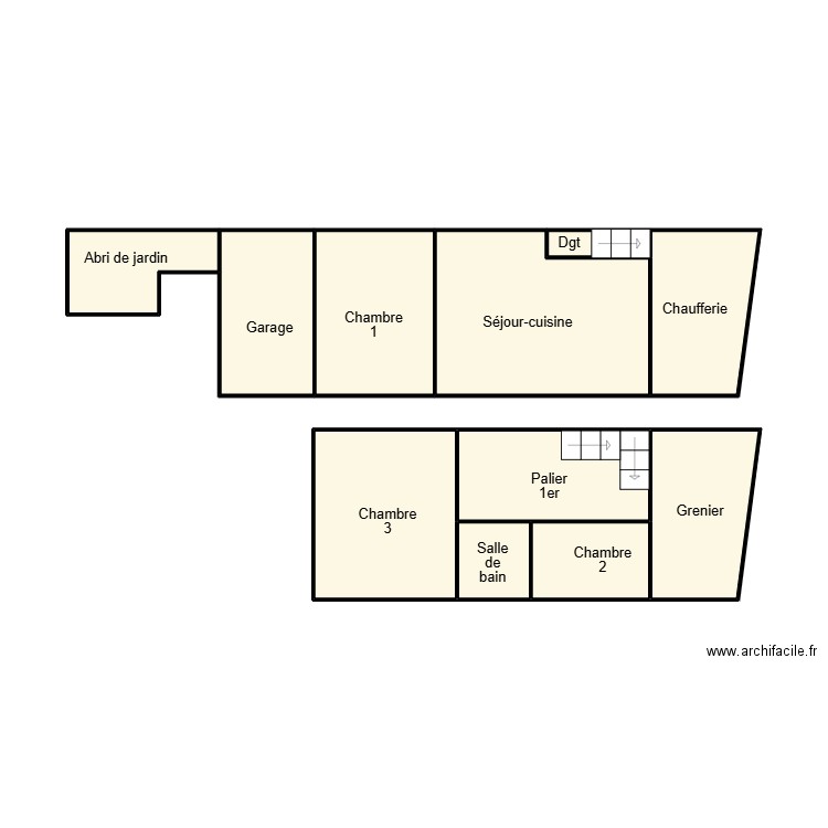 PENMARCH MOYOU. Plan de 11 pièces et 36 m2